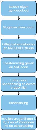 Routing MYCHOICE studie - onderzoek naar behandelingen van vleesbomen in de baarmoeder middels MR-HIFU